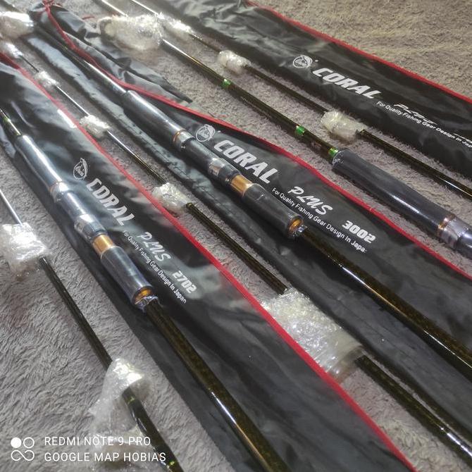 joran karangan/popping sambung 2 carbon kaku orca coral plus 270. 300.