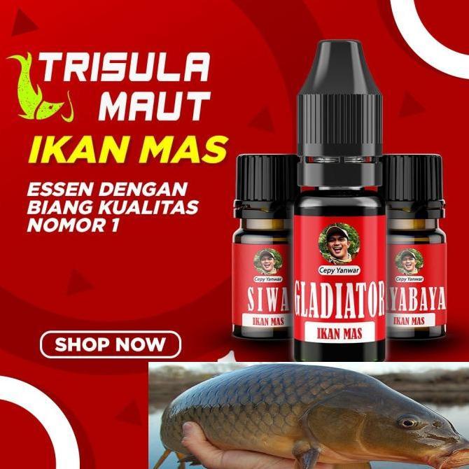ESSEN IKAN MAS BABON TRISULA MAUT PAKET UMPAN PANCING HARIAN, GALATAMA