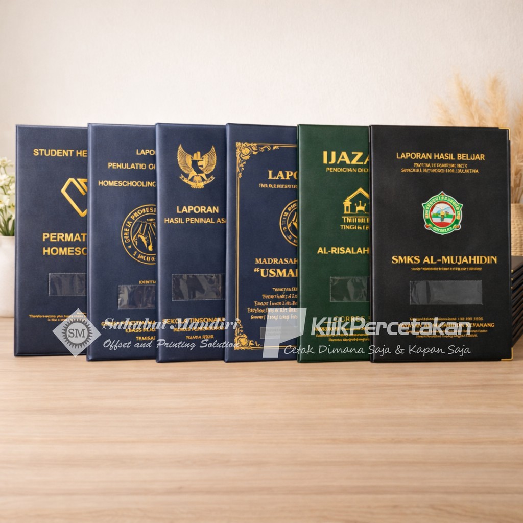 Sampel Contoh Map Raport | Map Ijazah | Map Wisuda | Map Sertifikat