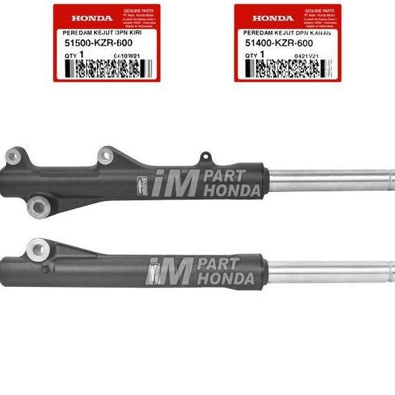 51400-KZR-600 51500-KZR-600 Shock Depan Kanan Kiri Beat Scoopy Vario 110 Fi Vario 125 150 LED 2015 -