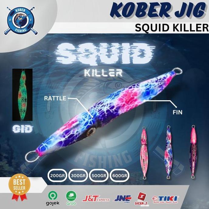 METAL JIG KOBER JIG SQUID KILLER 200 GRAM