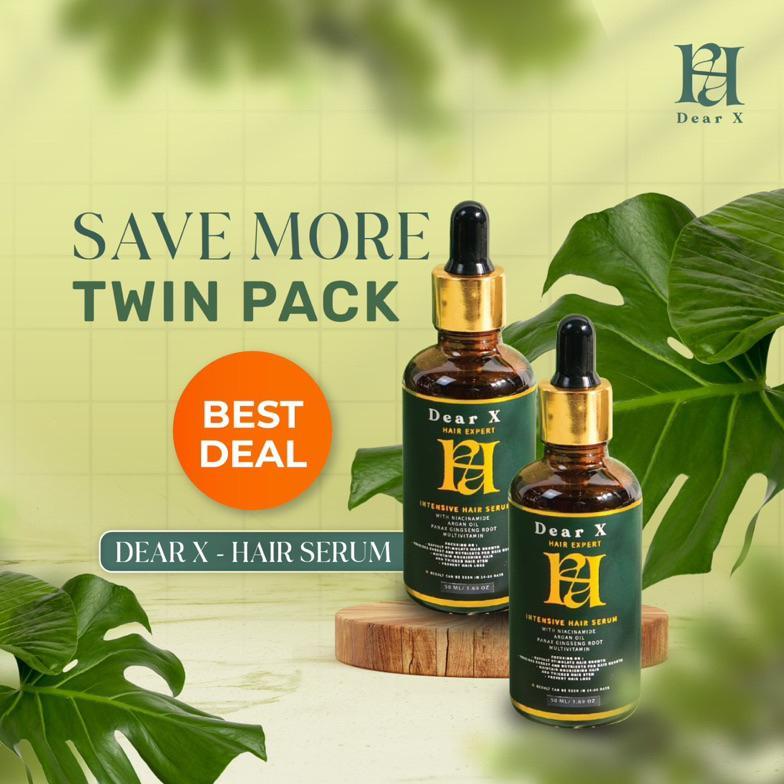 Twin Pack  DEAR X Hair Serum - Hair Serum Rambut Rontok | Hair Serum Penumbuh Rambut | Penumbuh Ramb