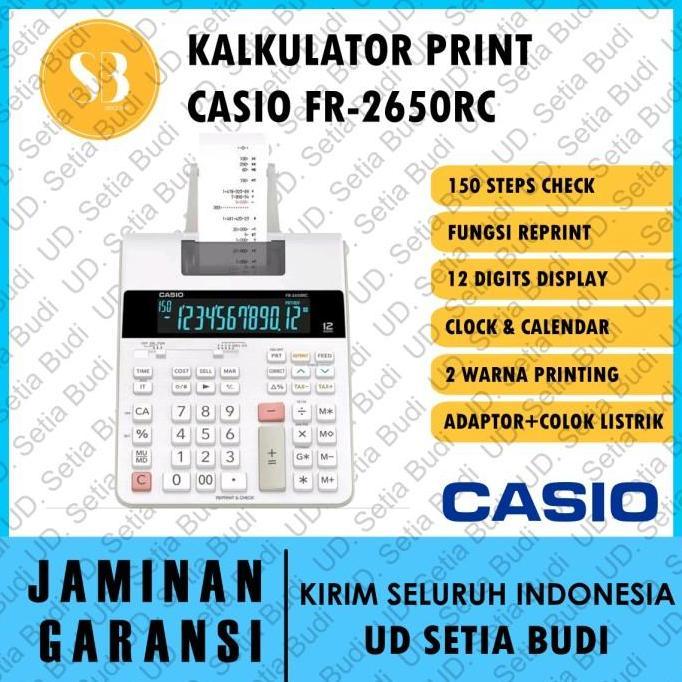 Kalkulator Print / Kalkulator Printing CASIO FR-2650RC