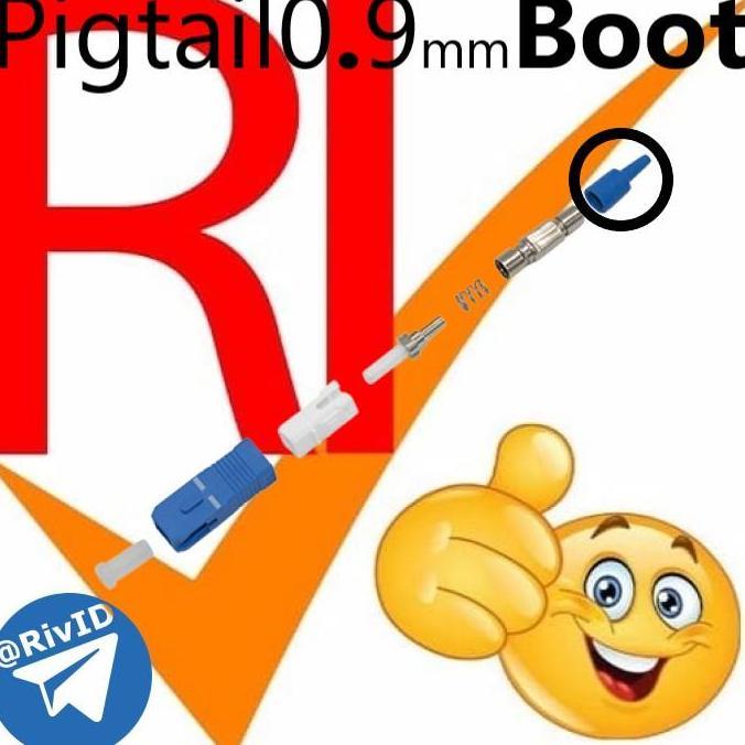 DF194 - 200Pcs/Pack CONNECTOR BOOT Pigtail FO SC/UPC 0,9 mm Fiber Optic/Optik