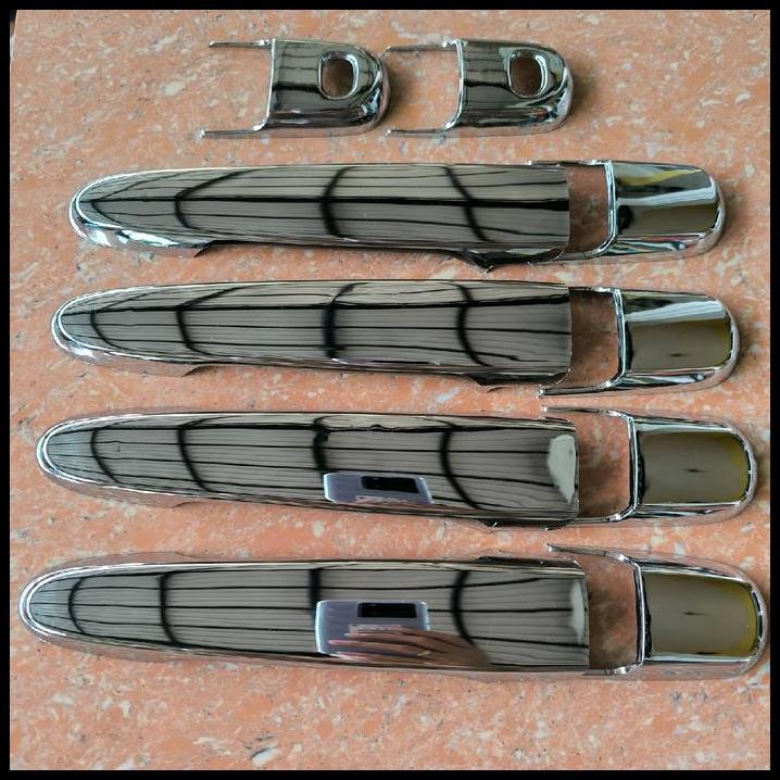 HOT DEAL COVER HANDLE PEGANGAN PINTU TOYOTA ALL NEW AVANZA TIPE VELOZ 2019 2020 2021 SMARTKEY CHROME