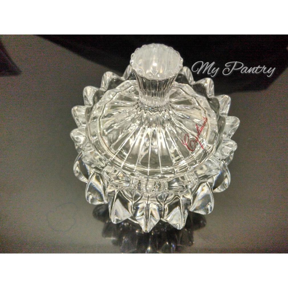 Toples Kaca Kristal Elegan Untuk Kue Permen