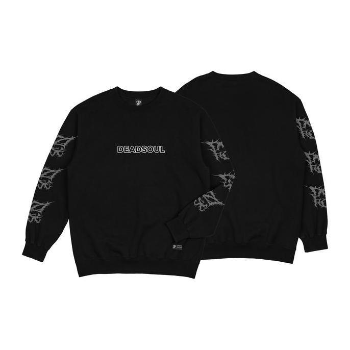 LIMITED EDITION  Dezirose Sweater Crewneck Deadsoul Pria Wanita Distro Hitam Fleece 280gsm Tebal Pre