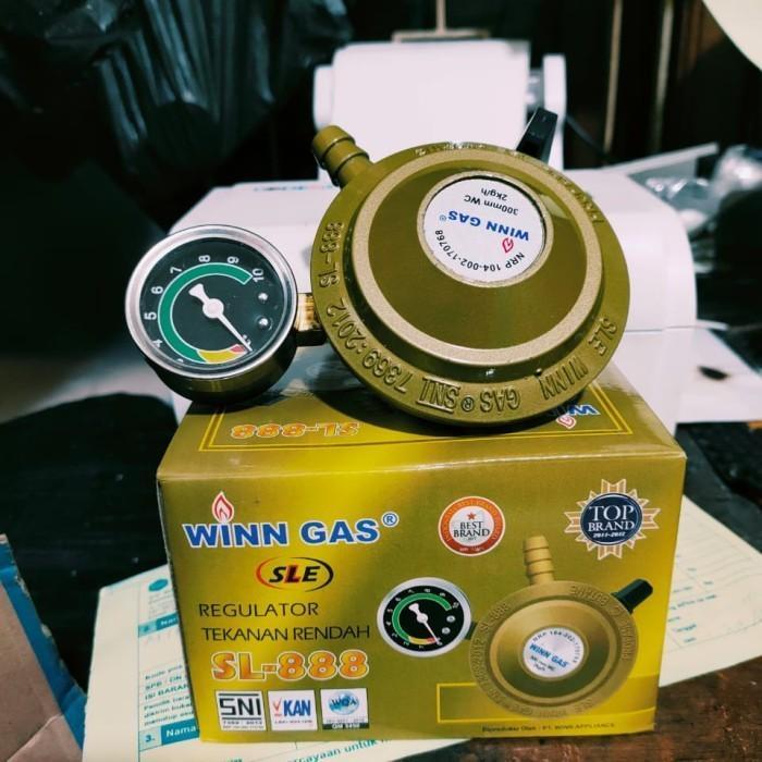 (Terbaru) Regulator Winn Gas Sle 888 Paket Selang Safety Bestseller