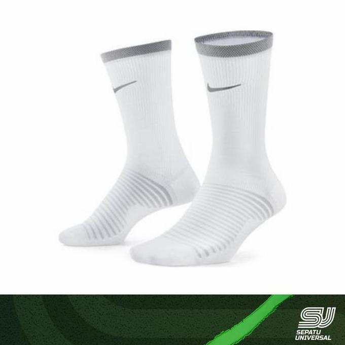 Nike Spark Lightweight Crew Running Socks White