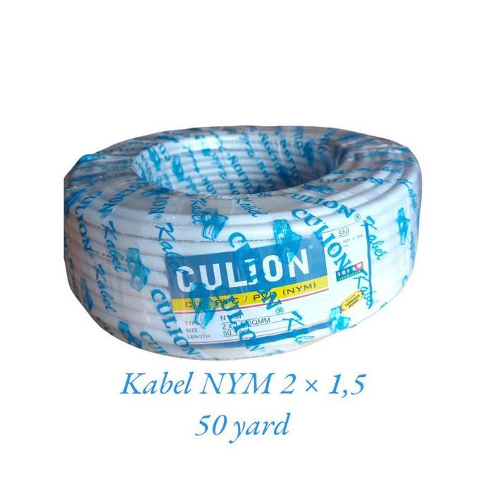 Kabel Listrik Kawat Tembaga CULION  NYM 2 x 1,5 mm Culion 50 Meter