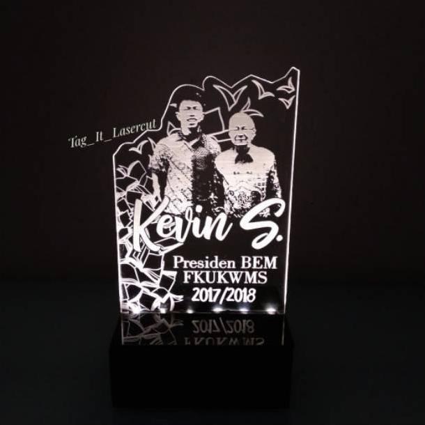 Allthebest- Lampu 3D LED Transparan Design Custom / Lampu hias akrilik/acrylic /