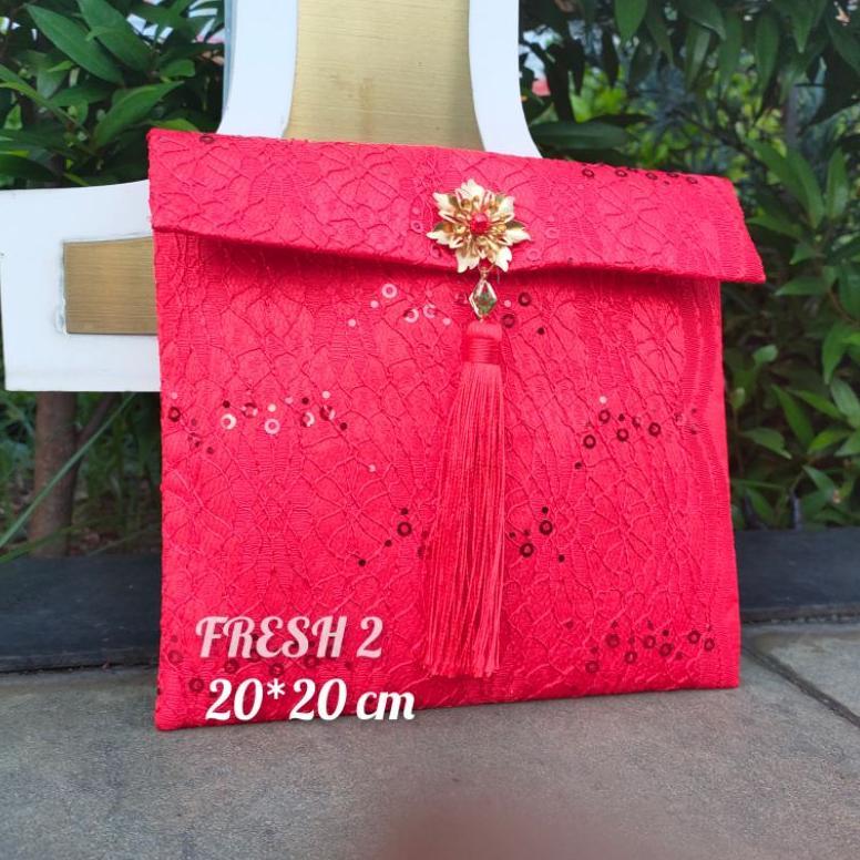 angpao imlek kain merah / angpao imlek kain /