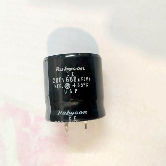 kapasitor Elco 680uf 200v Rubicon RESTOCK