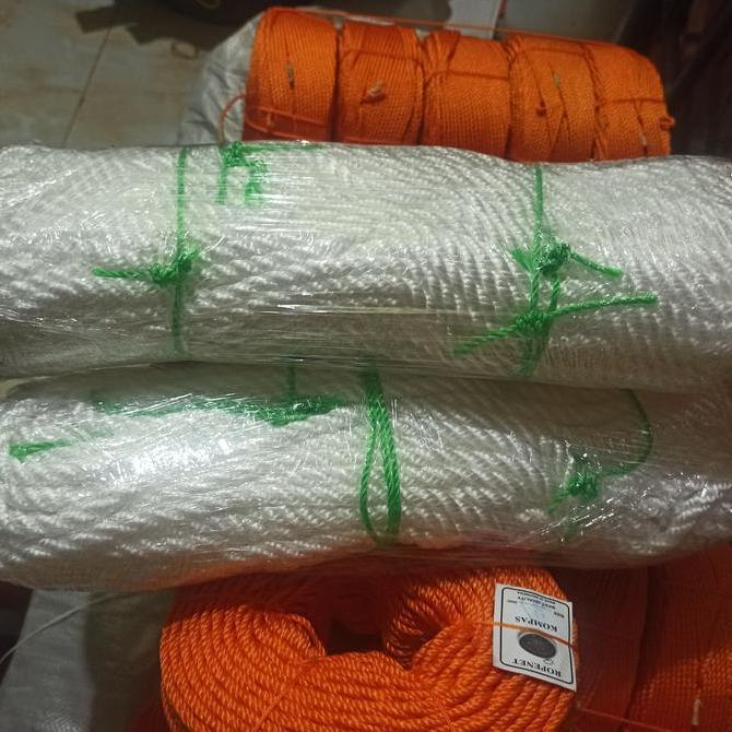tambang nilon 10mm. tambang nilon. tambang tiang bendera. tali safety.