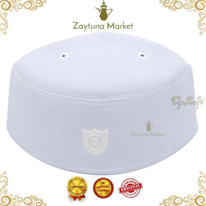 Peci Putih Malaysia Top Super Songkok Pria Kopiah Warna Putih The Kufi LS