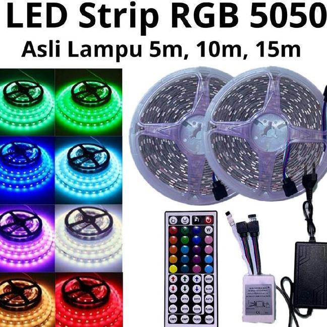 Lampu Led Strip Rgb 5050 Lampu Adaptorremotul Alat Lampu Lampu Dinding Lampu Hias Plafon Lampu Plafo