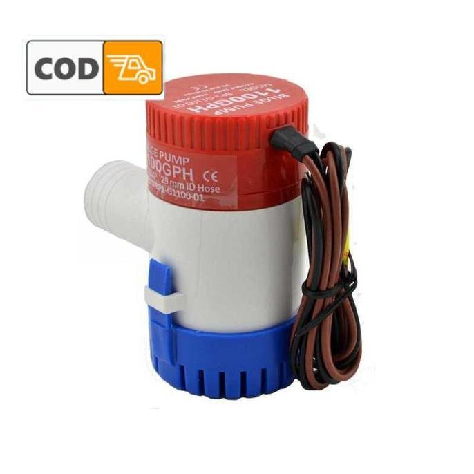 Pompa Air Submersible Under Water 1100GPH Bilge Pump DC 12V Tekanan Tinggi Tenaga Aki Accu atau Adap