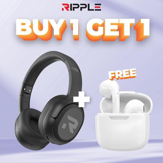 Bisakoya- Super Promo BundleRipple Rippods Headphone +True Go Tws Bluetooth Earphone
