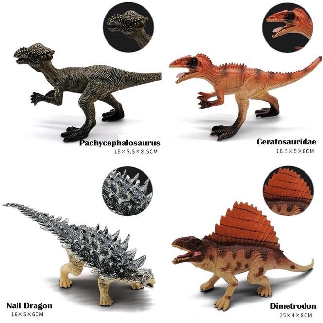 Termurah Mainan Anak Dinosaurus Action Figure Dinosaur Karet Dino Trex