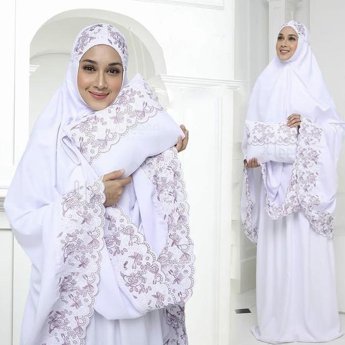 mukena putih jumbo premium
