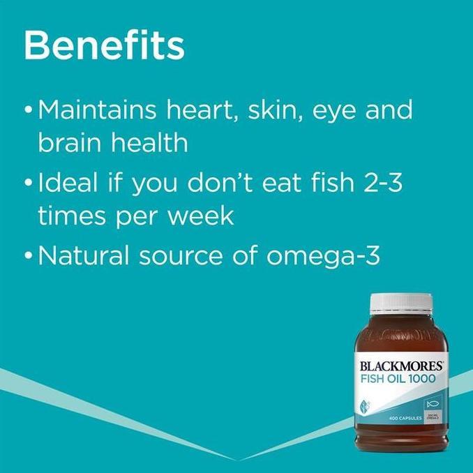 Lansungkirim- Blackmores Fish Oil 1000 Mg Omega 3 - 400 Caps