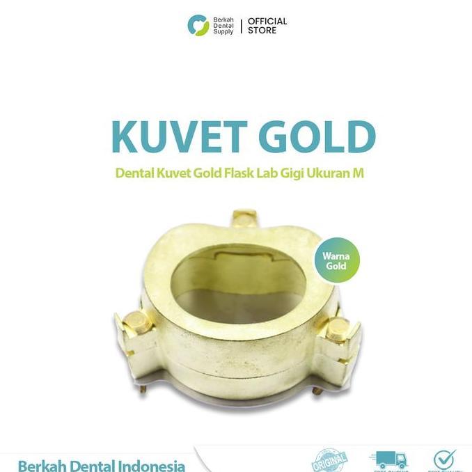 Dental Kuvet Cuvet Gold Flask Lab Gigi