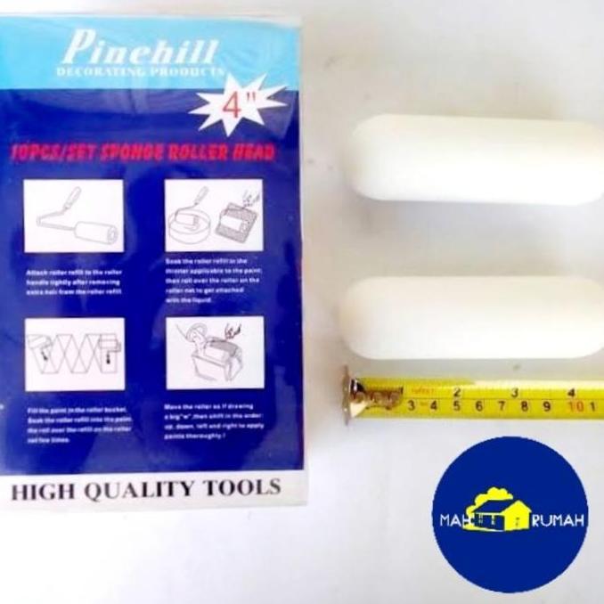 [1ktk] isi Refill Bulu Kuas Roll Rol Cat Kapal Minyak - PINEHILL 4" 4inch SPONGE SPONS BUSA