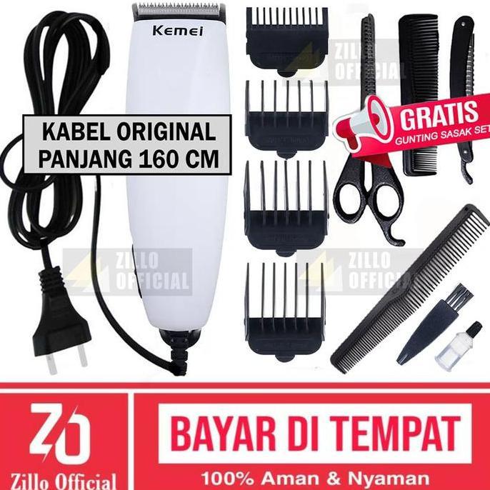 Studix- Zillo Mesin Cukur Rambut Listrik Kemei Alat Pencukur Rambut Kumis Jenggot Cukuran Set Bonus 