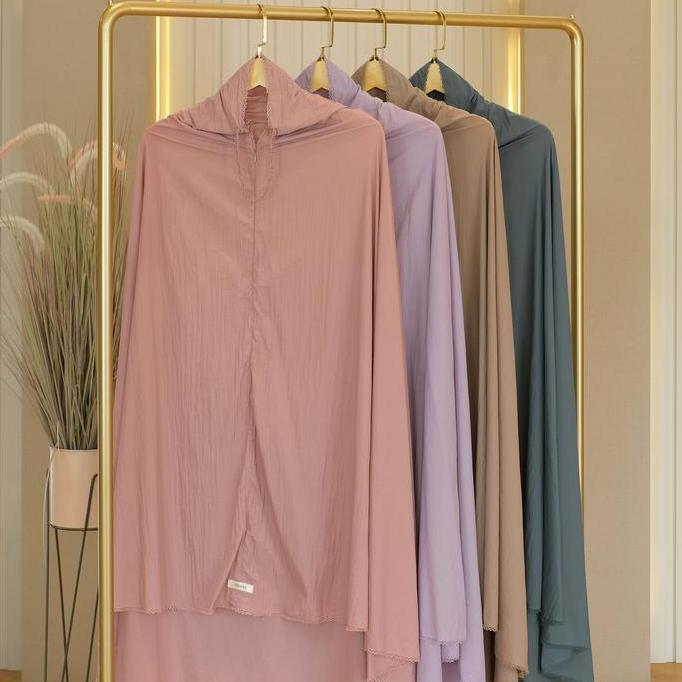 VHIANA Zayba Travel Set Mukena Travel Parasut Silk Premium  Lembut Nyaman Dewasa Muslim