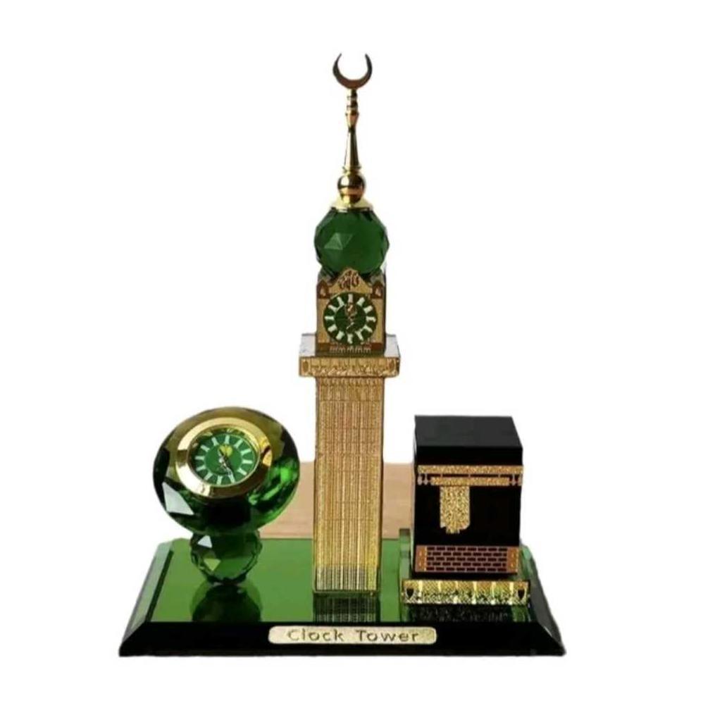 (AGA) Miniatur Kristal Kabah Menara Jam Tower Mekah