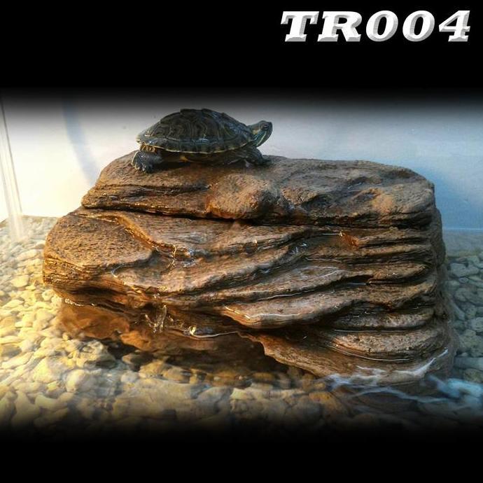 TERMURAH - TR004 BASKING RAMP TURTLE BANK + FILTER PUMP TANGKRINGAN DARATAN REPTILE KURA-KURA AIR BR