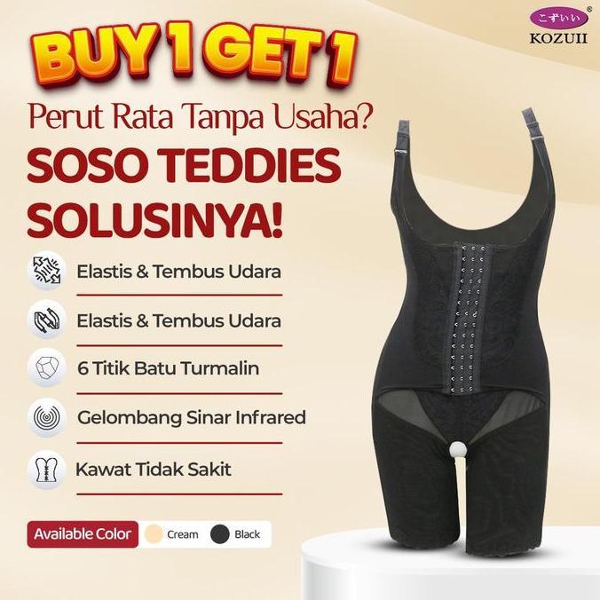 Grosir Korset Wanita Batu Turmalin Kozuii Soso Teddies Suit 2 Box