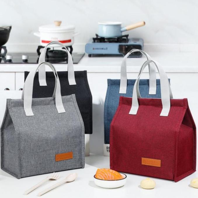 Langsungbisa- Tas Makan Siang  Berkapasitas Besar/Tas Kotak Makan Siang Sederhana Makanan