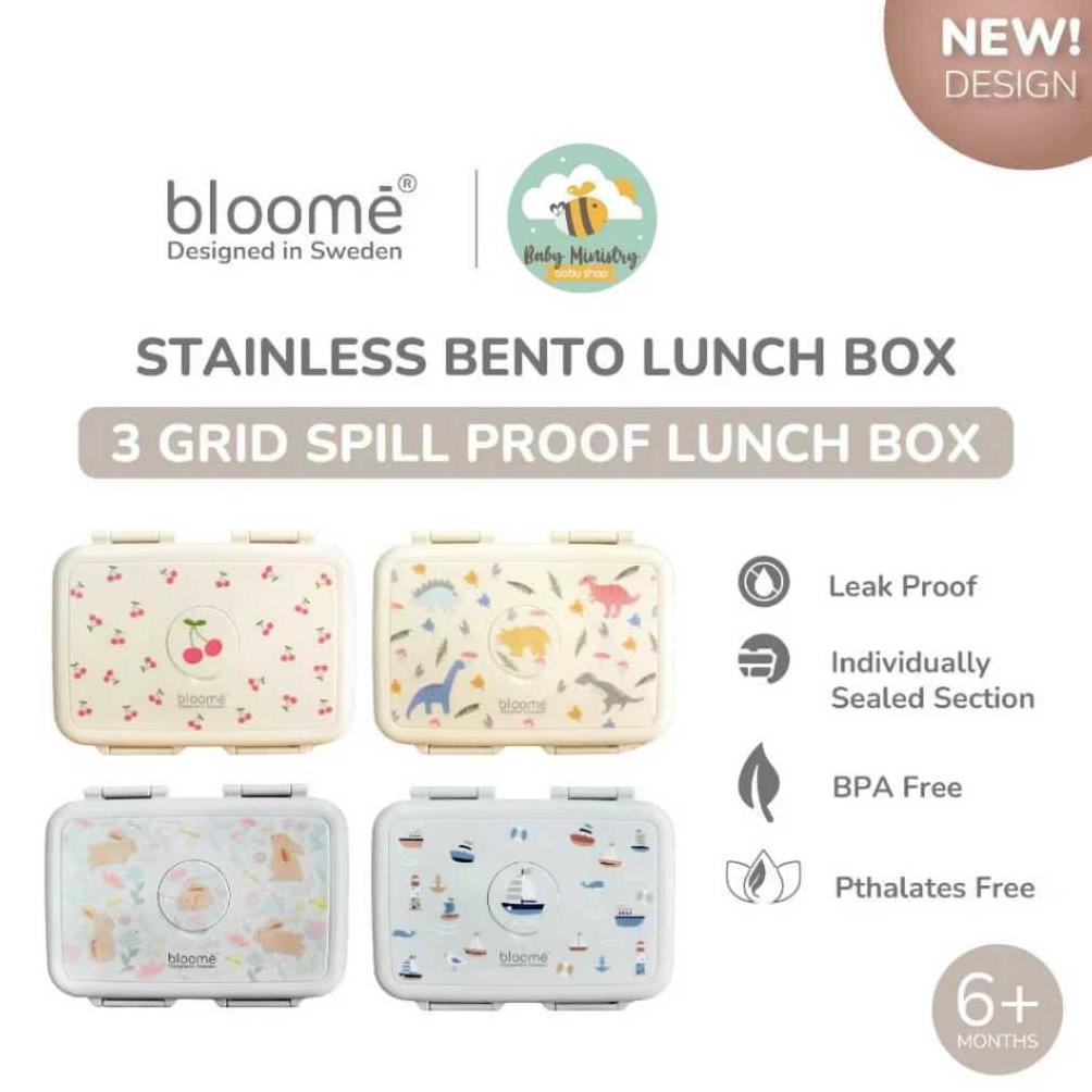 [MURCE] BLOOME Stainless Bento Lunch Box 550ml/ tempat makan anak / bento box / lunch box stainless