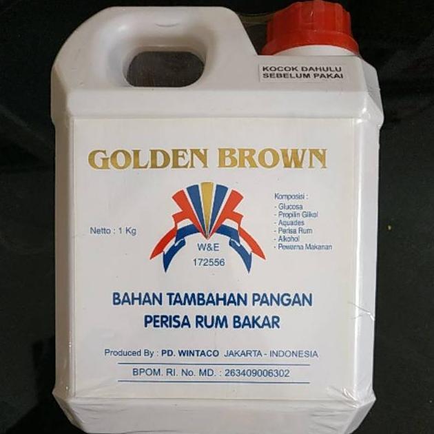[HX] Golden Brown Rum Bakar 1 Liter Halal