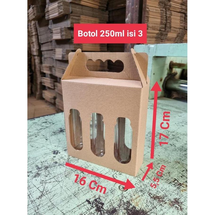 Kardus Minuman Botol 250 mL| Box Hampers Botol 250 mL