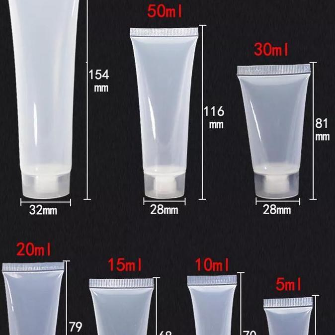 Tube Kosong Plastik Frosted Doff 5ml 10ml 15ml 20ml 30ml 50ml 100ml
