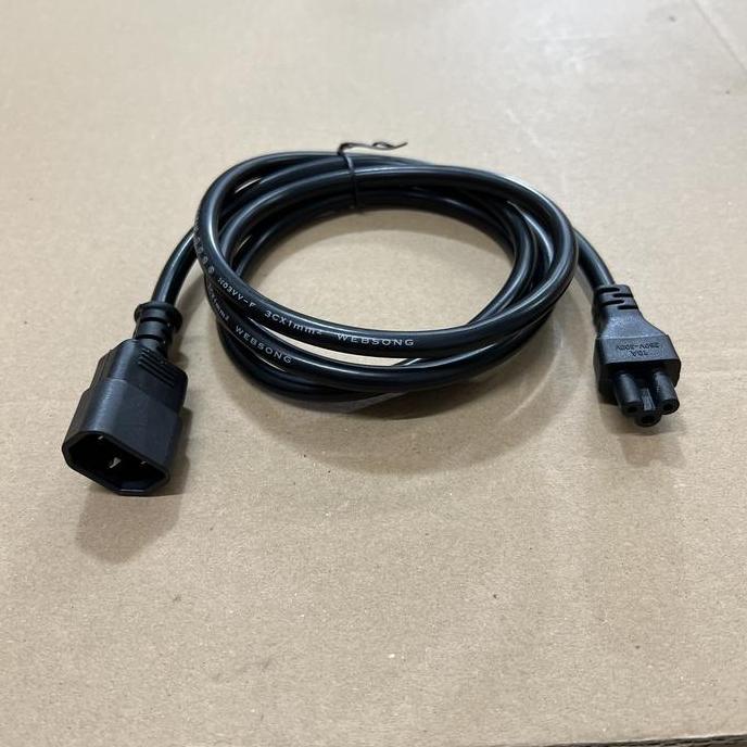 Wizard- Kabel Power Ac Cord C14 To C5 / C14 To Colokan Notebook / C14-Adaptor