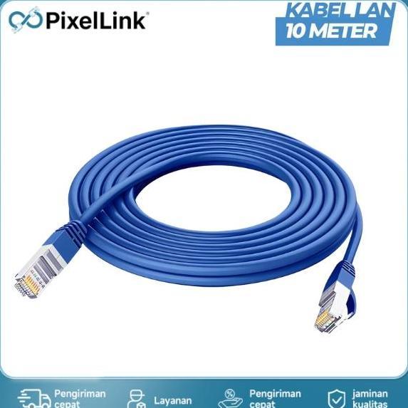 Wizard- Kabel Lan Cat5 10M Outdoor Indoor Kabel Patch Cord Utp  Rj45 Cat5 Komputer Broadband 100Mbs 