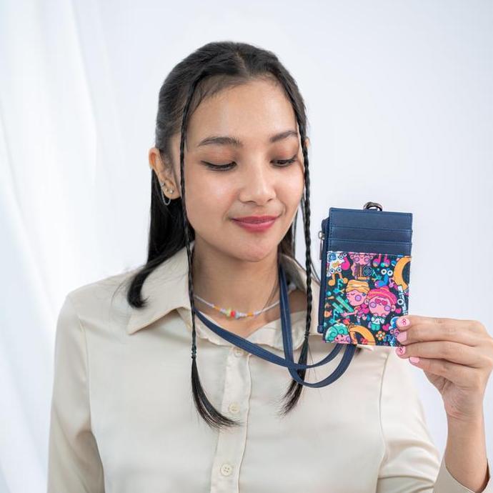 Grosir Sovlo Id Card / Tempat Id Card Dengan Seleting / Id Card Lanyard - Tali Id Card Kerja