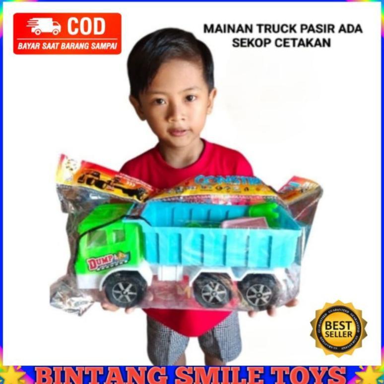 wajib punya mainan anak truk konstruksi oleng sekop alat kendaraan tarik / mainan anak truk bsp2023 