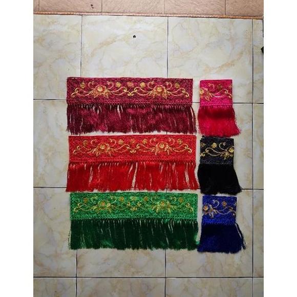 renda bordir songket/slendang  ronce Termurah