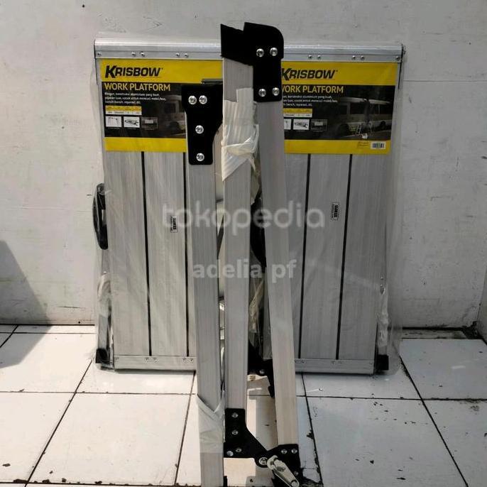 Tangga Steger Krisbow Tangga Platform Lipat Portabel 80 Cm