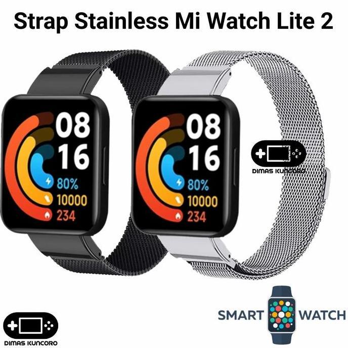 Strap Stainless Mi Watch Lite 2 tali jam steel xiaomi redmi watch lite 2 smartwatch