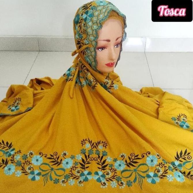 MUKENA LAJURAN WARNA DEWASA BORDIR MODEL INER/CIPUT TERUSAN MUKENAH LANGSUNGAN POLINO EVATA
