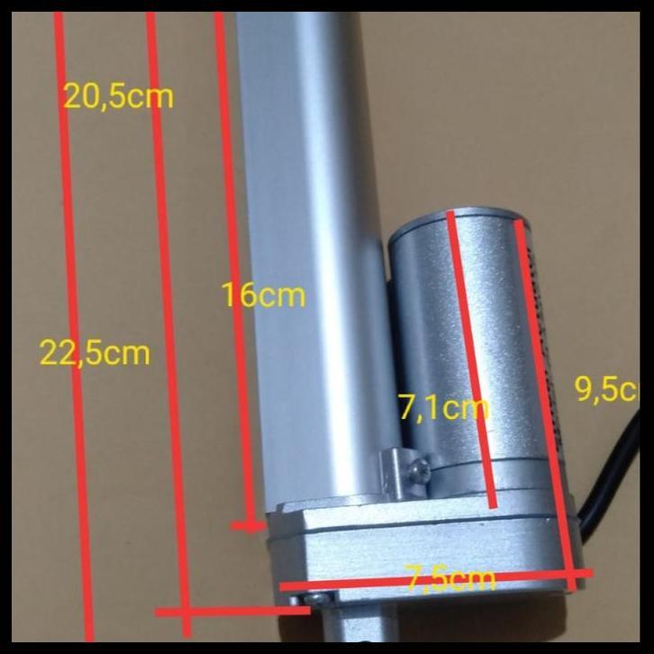 TERBARU MOTOR LINEAR ACTUATOR 100MM 1000N 100KG 24VDC 24V DC AKTUATOR 