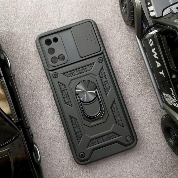 HOT DEALS Samsung A31 - SGFlip Army Militay Ring Flip Lens Armor Case Shockproof