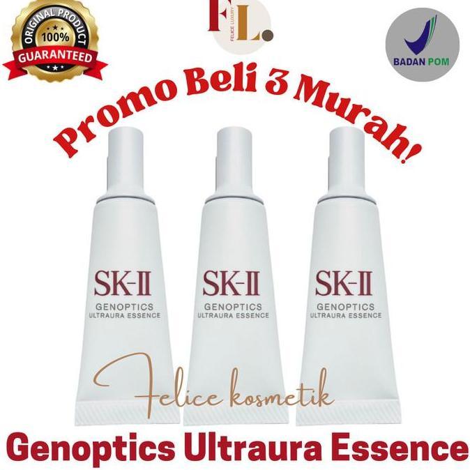 SK-II SKII SK II GENOPTICS AURA ESSENCE 30 ML SERUM GLOWING Mencerahkan Kosmetik Aging Melembutkan