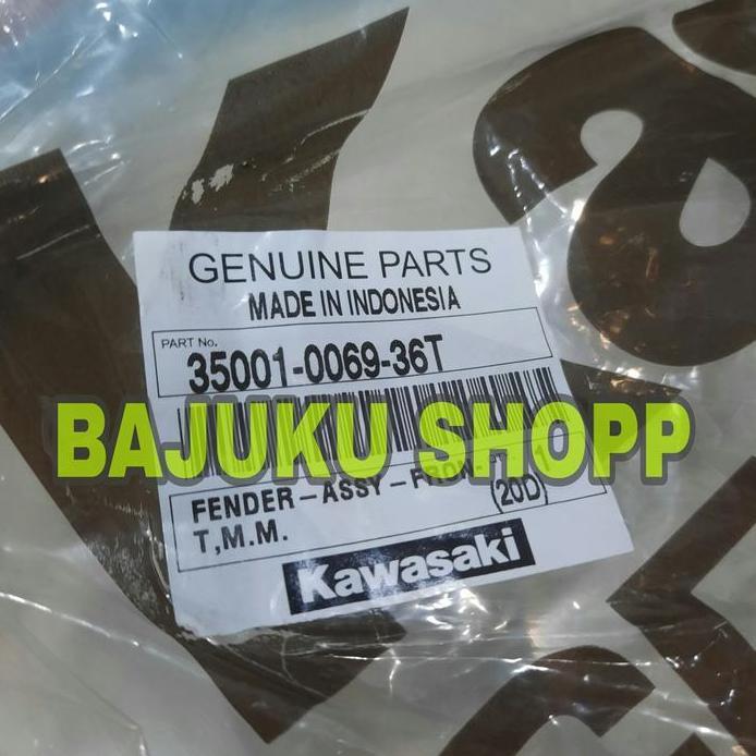 Spakbor depan kawasaki w175 w175 se hijau doff original kawasaki