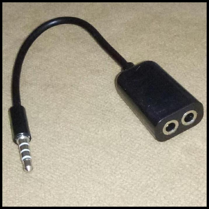TERBARU SPLITTER AUDIO 3.5MM CABANG JACK MINI 3.5MM KE 2 FEMALE 